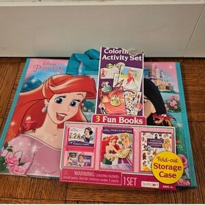 Disney Princess read, sticker, color and draw new